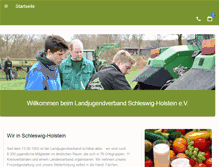 Tablet Screenshot of landjugend-sh.de